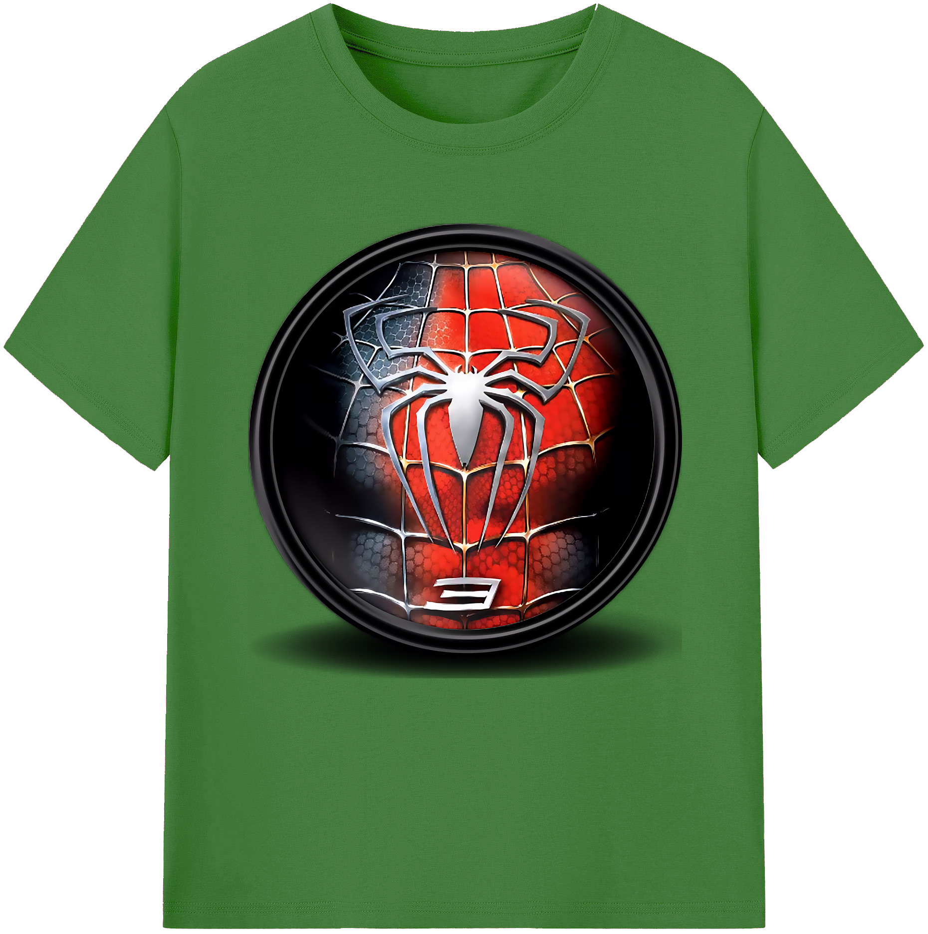 （画像用） Spider Man スパイダーマン レディースカジュアルプリントTシャツ（綿100％）